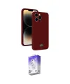 ieg™ iPhone 15 Pro Kılıf Vadi Çizgi Prime - Siyah Bilvis 5in1 3D Magic Cam Ekran Koruyucu