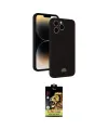 ieg™ iPhone 15 Pro Kılıf Vadi Çizgi Prime - Siyah Buffer Cam Ekran Koruyucu