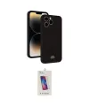 ieg™ iPhone 15 Pro Kılıf Vadi Çizgi Prime - Siyah Joko 5D Cam