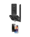 ieg™ iPhone 15 Pro Kılıf Vadi Form Prime - Siyah 3D Antistatik Mat Seramik Nano Ekran Koruyucu