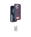 ieg™ iPhone 15 Pro Kılıf Vadi Klasik Serisi - Siyah Bilvis 0.18mm Plus Cam Ekran Koruyucu