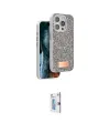 ieg™ iPhone 15 Pro Kılıf Vadi Klasik Serisi - Siyah Bilvis 0.18mm Plus Cam Ekran Koruyucu