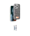 ieg™ iPhone 15 Pro Kılıf Vadi Klasik Serisi - Siyah Bilvis 0.18mm Plus Cam Ekran Koruyucu