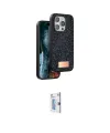 ieg™ iPhone 15 Pro Kılıf Vadi Klasik Serisi - Siyah Bilvis 0.18mm Plus Cam Ekran Koruyucu