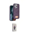 ieg™ iPhone 15 Pro Kılıf Vadi Klasik Serisi - Siyah Bilvis 3D Cam Ekran Koruyucu