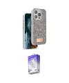 ieg™ iPhone 15 Pro Kılıf Vadi Klasik Serisi - Siyah Bilvis 5in1 3D Magic Cam Ekran Koruyucu