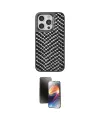 ieg™ iPhone 15 Pro Kılıf Vadi Özel Seri - Siyah 3D Antistatik Mat Seramik Nano Ekran Koruyucu