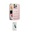 ieg™ iPhone 15 Pro Kılıf Yadigar Doku Özel Seri - Şeffaf Pasifik Cam Ekran Koruyucu