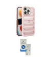 ieg™ iPhone 15 Pro Kılıf Yadigar Doku Özel Seri - Şeffaf Royal Nano Ekran Koruyucu