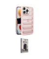 ieg™ iPhone 15 Pro Kılıf Yadigar Doku Özel Seri - Siyah Bilvis Hayalet Cam Ekran Koruyucu