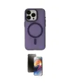 ieg™ iPhone 15 Pro Kılıf Yadigar Işık - Siyah 3D Antistatik Mat Seramik Nano Ekran Koruyucu