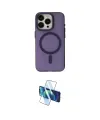 ieg™ iPhone 15 Pro Kılıf Yadigar Işık - Siyah 3D Antistatik Seramik Nano Ekran Koruyucu