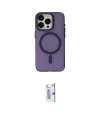 ieg™ iPhone 15 Pro Kılıf Yadigar Işık - Siyah Bilvis 0.18mm Plus Cam Ekran Koruyucu