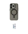 ieg™ iPhone 15 Pro Kılıf Yadigar Işık - Siyah Bilvis 0.18mm Plus Cam Ekran Koruyucu