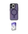 ieg™ iPhone 15 Pro Kılıf Yadigar Işık - Siyah Bilvis 5in1 3D Magic Cam Ekran Koruyucu