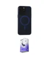ieg™ iPhone 15 Pro Kılıf Yadigar Işık - Siyah Bilvis 5in1 5D Magic Hayalet Cam Ekran Koruyucu