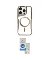 ieg™ iPhone 15 Pro Kılıf Yadigar Klasik Özel Seri - Şeffaf Royal Nano Ekran Koruyucu