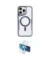 ieg™ iPhone 15 Pro Kılıf Yadigar Klasik Özel Seri - Siyah 3D Antistatik Cam Ekran Koruyucu