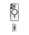 ieg™ iPhone 15 Pro Kılıf Yadigar Klasik Özel Seri - Siyah Bilvis 3D Cam Ekran Koruyucu