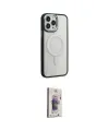 ieg™ iPhone 15 Pro Kılıf Yankı Işık Özel Seri - Siyah Bilvis 3D Cam Ekran Koruyucu
