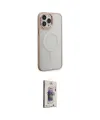 ieg™ iPhone 15 Pro Kılıf Yankı Işık Özel Seri - Siyah Bilvis 3D Cam Ekran Koruyucu