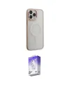 ieg™ iPhone 15 Pro Kılıf Yankı Işık Özel Seri - Siyah Bilvis 5in1 3D Magic Cam Ekran Koruyucu