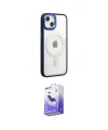 ieg™ iPhone 15 Pro Kılıf Yankı Işık Özel Seri - Siyah Bilvis 5in1 5D Magic Hayalet Cam Ekran Koruyucu