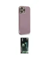ieg™ iPhone 15 Pro Kılıf Yankı Serisi - Siyah 360 Mat Full Body Arka Koruyucu