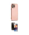 ieg™ iPhone 15 Pro Kılıf Yankı Serisi - Siyah 3D Antistatik Mat Seramik Nano Ekran Koruyucu