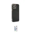 ieg™ iPhone 15 Pro Kılıf Yankı Serisi - Siyah Bilvis 0.18mm Plus Cam Ekran Koruyucu