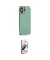 ieg™ iPhone 15 Pro Kılıf Yankı Serisi - Siyah Bilvis 3D Mat Cam Ekran Koruyucu