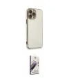 ieg™ iPhone 15 Pro Kılıf Yankı Serisi - Siyah Bilvis 3D Mat Cam Ekran Koruyucu