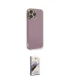 ieg™ iPhone 15 Pro Kılıf Yankı Serisi - Siyah Bilvis 3D Mat Cam Ekran Koruyucu