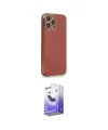 ieg™ iPhone 15 Pro Kılıf Yankı Serisi - Siyah Bilvis 5in1 5D Magic Hayalet Cam Ekran Koruyucu