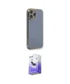 ieg™ iPhone 15 Pro Kılıf Yankı Serisi - Siyah Bilvis 5in1 5D Magic Hayalet Cam Ekran Koruyucu