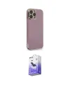 ieg™ iPhone 15 Pro Kılıf Yankı Serisi - Siyah Bilvis 5in1 5D Magic Hayalet Cam Ekran Koruyucu