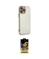 ieg™ iPhone 15 Pro Kılıf Yankı Serisi - Siyah Buffer Cam Ekran Koruyucu