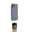 ieg™ iPhone 15 Pro Kılıf Yankı Serisi - Siyah Buffer Cam Ekran Koruyucu