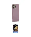 ieg™ iPhone 15 Pro Kılıf Yankı Serisi - Siyah Buffer Hayalet Cam Ekran Koruyucu