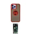 ieg™ iPhone 15 Pro Kılıf Yörünge Çizgi - Şeffaf 360 Full Body Arka Koruyucu