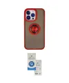 ieg™ iPhone 15 Pro Kılıf Yörünge Çizgi - Şeffaf Royal Nano Ekran Koruyucu