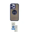 ieg™ iPhone 15 Pro Kılıf Yörünge Çizgi - Şeffaf Royal Nano Ekran Koruyucu
