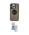 ieg™ iPhone 15 Pro Kılıf Yörünge Çizgi - Şeffaf Royal Nano Ekran Koruyucu