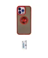 ieg™ iPhone 15 Pro Kılıf Yörünge Çizgi - Siyah Bilvis 0.18mm Plus Cam Ekran Koruyucu