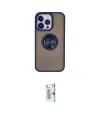 ieg™ iPhone 15 Pro Kılıf Yörünge Çizgi - Siyah Bilvis 0.18mm Plus Cam Ekran Koruyucu
