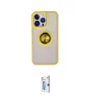 ieg™ iPhone 15 Pro Kılıf Yörünge Çizgi - Siyah Bilvis 0.18mm Plus Cam Ekran Koruyucu
