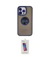 ieg™ iPhone 15 Pro Kılıf Yörünge Çizgi - Siyah Joko 5D Cam