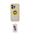 ieg™ iPhone 15 Pro Kılıf Yörünge Çizgi - Siyah Joko 5D Cam