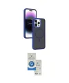 ieg™ iPhone 15 Pro Kılıf Yörünge Klasik - Şeffaf Royal Nano Ekran Koruyucu