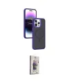 ieg™ iPhone 15 Pro Kılıf Yörünge Klasik - Siyah Bilvis 3D Cam Ekran Koruyucu